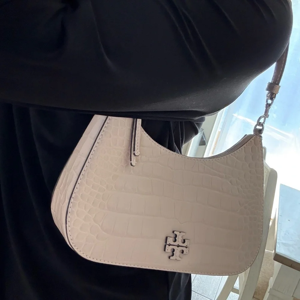 478$! Tory Burch - Thea Embossed Convertible Crossbody, Clay Pink